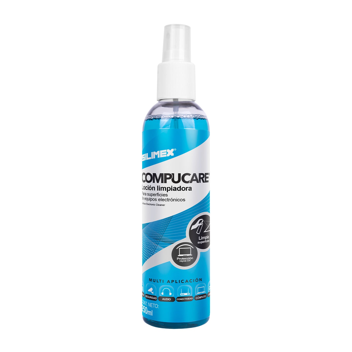 Loción Limpiadora Para Superficies Plásticas Silimex Compu Care 250 ml