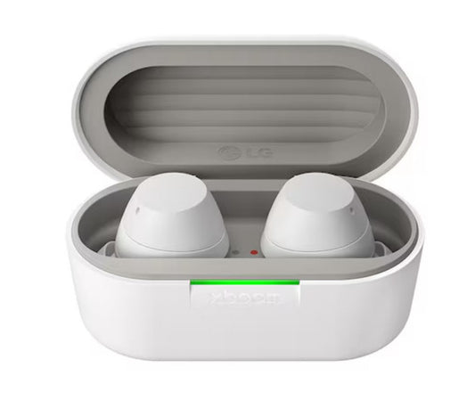Audífonos Xboom LG Buds blancos Signature Sound con driver de grafeno