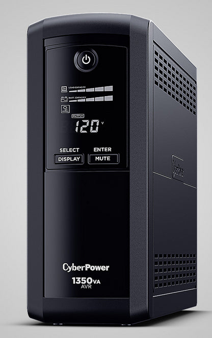 UPS CYBERPOWER 1350VA 810W LCD REGULADOR VOLTAJE 8 CONT