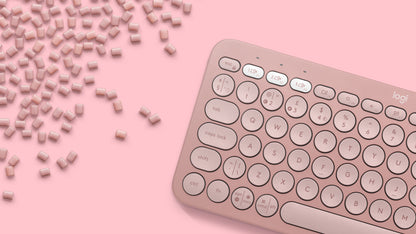 Logitech 920-011785 teclado Universal Bluetooth QWERTY Español Rosa