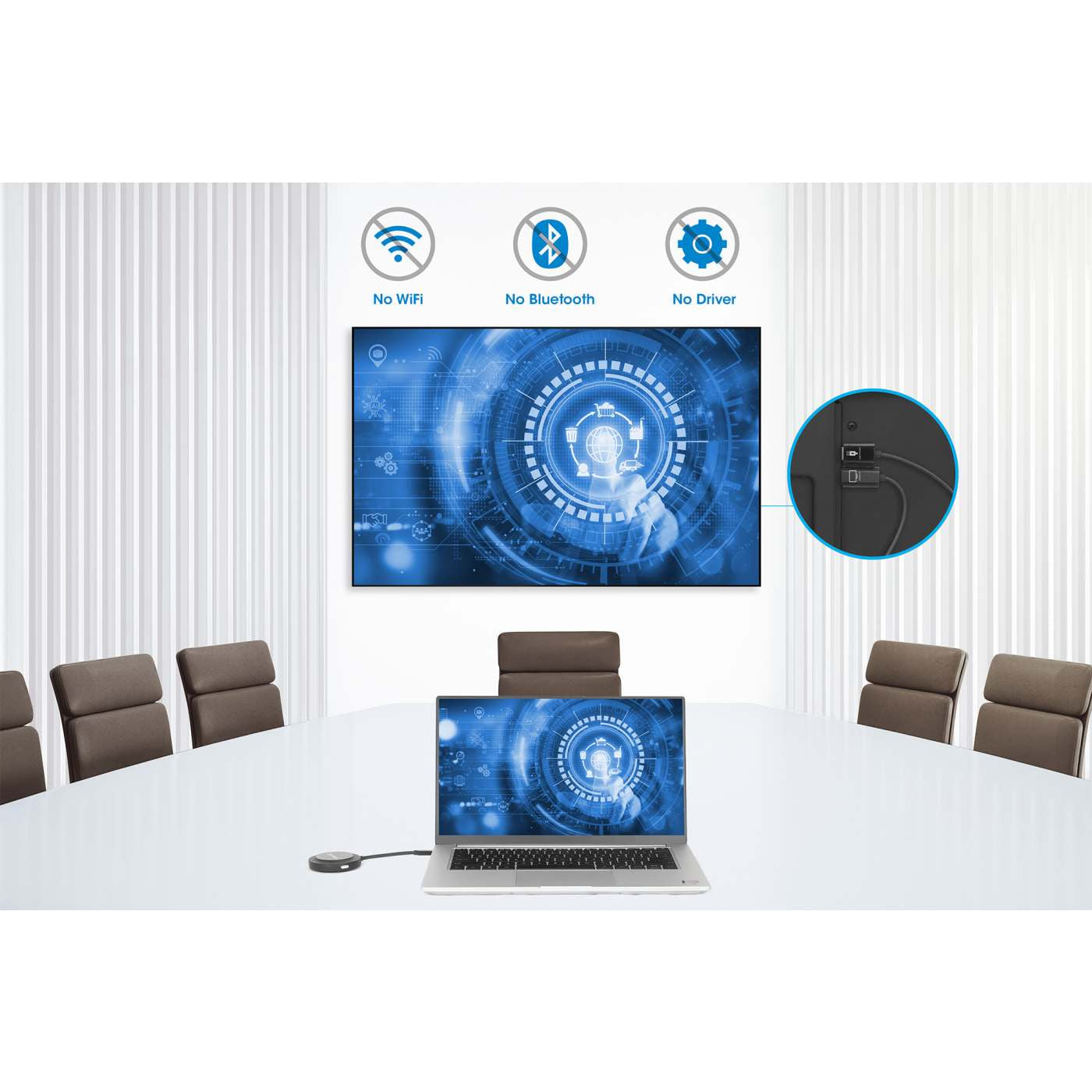 Sistema de Presentacion Inalambrico Manhattan USB-C a HDMI