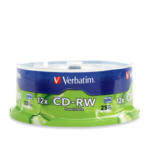 DISCO COMPACTO VERBATIM RW 80MIN 700MB 12X SPNDL C/25
