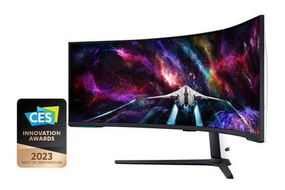Samsung LS57CG950NLXZX monitor de computadora 144.8 cm (57") 7680 x 2160 Pixeles Dual UHD LED Negro, Blanco