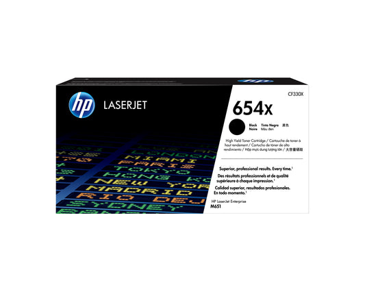 Tóner HP LaserJet 654X de Alta Capacidad Negro