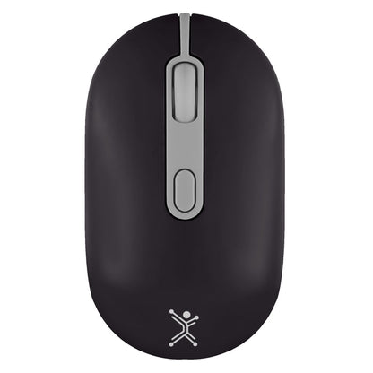 MOUSE RECARGABLE PERFECT CHOICE  2.4GHZ+BT CLIC SILENCIOSO COLORI - NEGRO