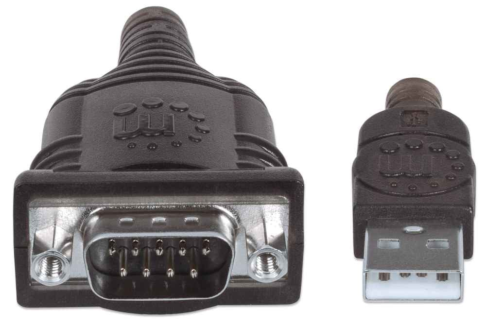 Convertidor Manhattan USB a Puerto Serial 1.8m