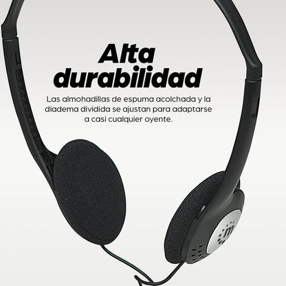 Manhattan 177481 audífono y auriculare Alámbrico Diadema Música Negro