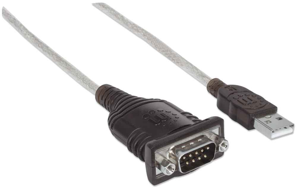 Convertidor Manhattan USB a Puerto Serial 1.8m