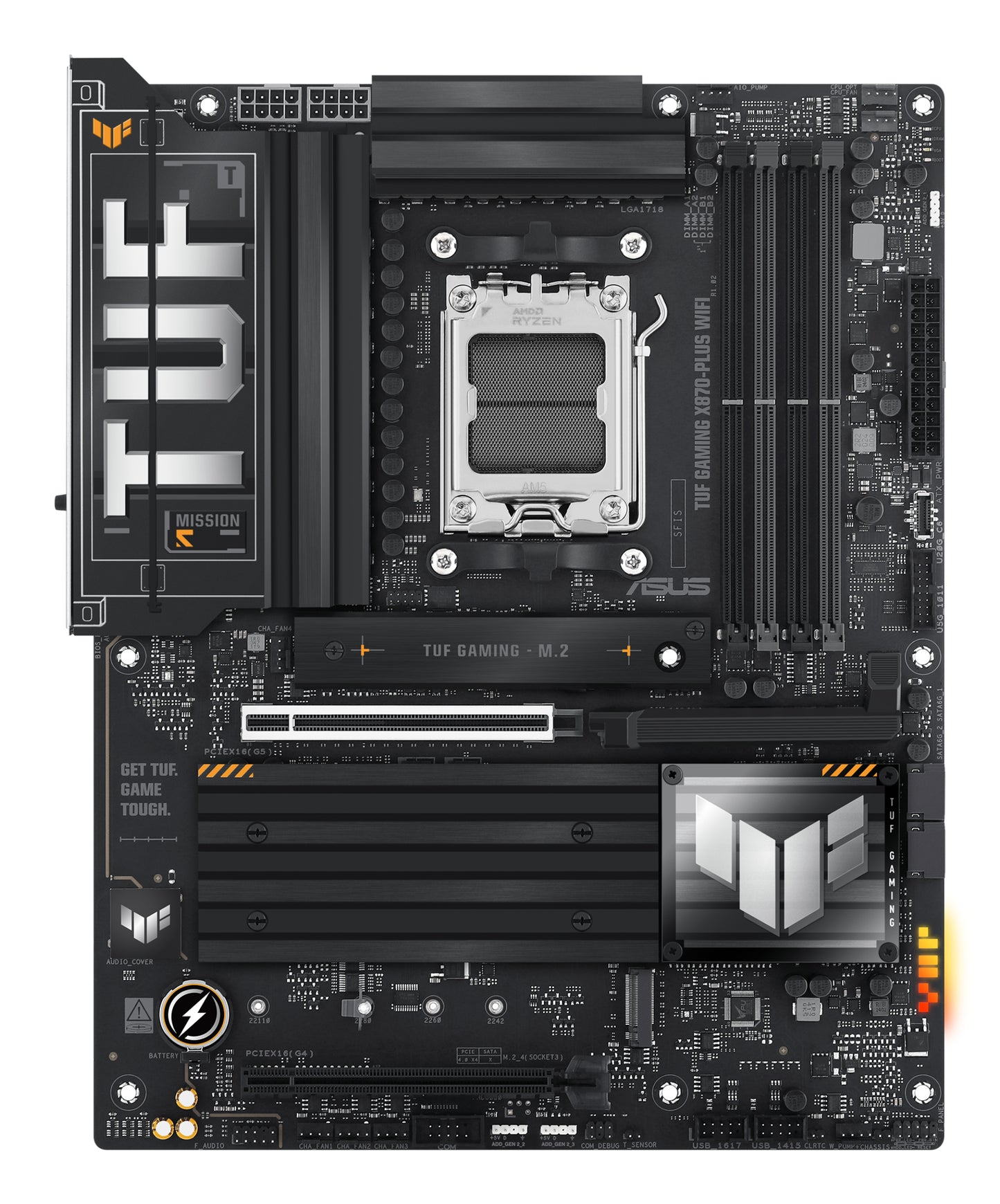 Tarjeta Madre Asus (TUF GAMING X870-PLUS WIFI) SOCKET AM5 4 DDR5 HDMI 2 USB4 PCI-E 5.0 WIFI7 ATX