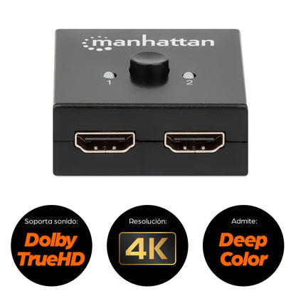 Manhattan 207850 conmutador de vídeo HDMI