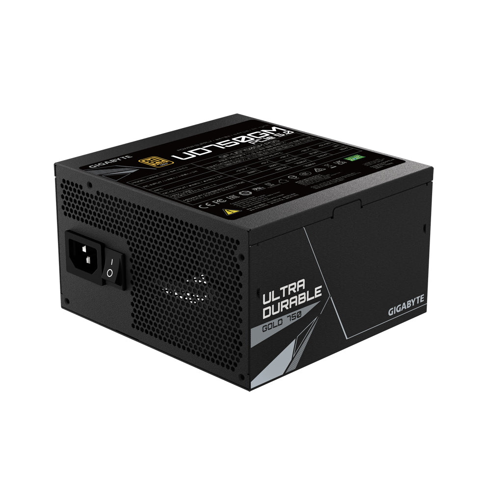 Fuente de Poder Gigabyte GP-UD750GM PG5 80 PLUS Gold Modular 24-pin ATX 12VHPWR 120mm 750W