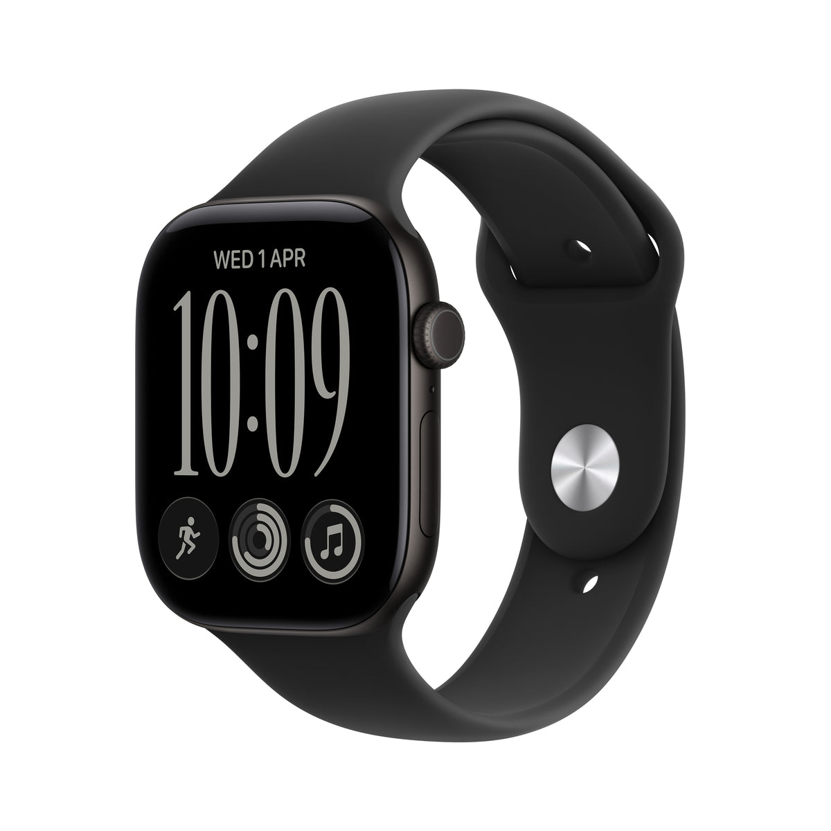 Apple Watch Series 12 OLED 46 mm Digital 416 x 496 Pixeles Pantalla táctil Negro Wifi GPS (satélite)
