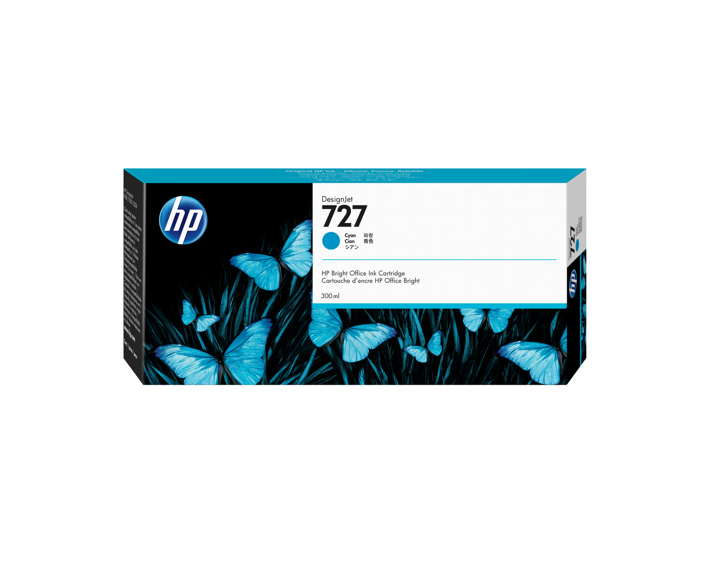 Tinta HP LF 727 DesignJet Cyan 300ML