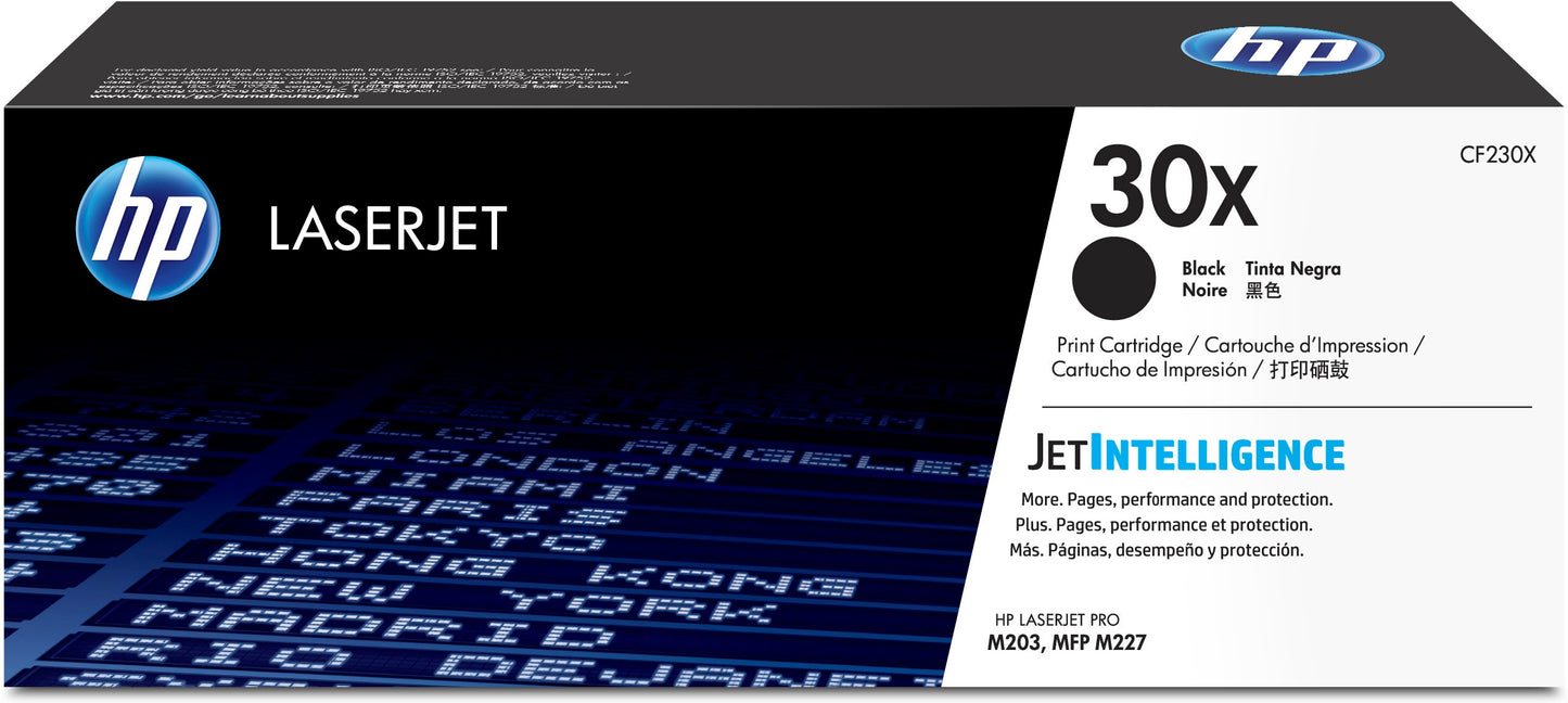 HP 30X High Yield Black Original LaserJet Toner Cartridge cartucho de tóner 1 pieza(s)