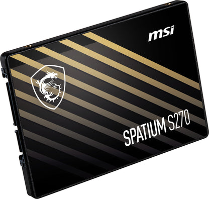 SSD MSI Interno SPATIUM S270 480GB 2.5 SATA III hasta 450 MB/s Escritura