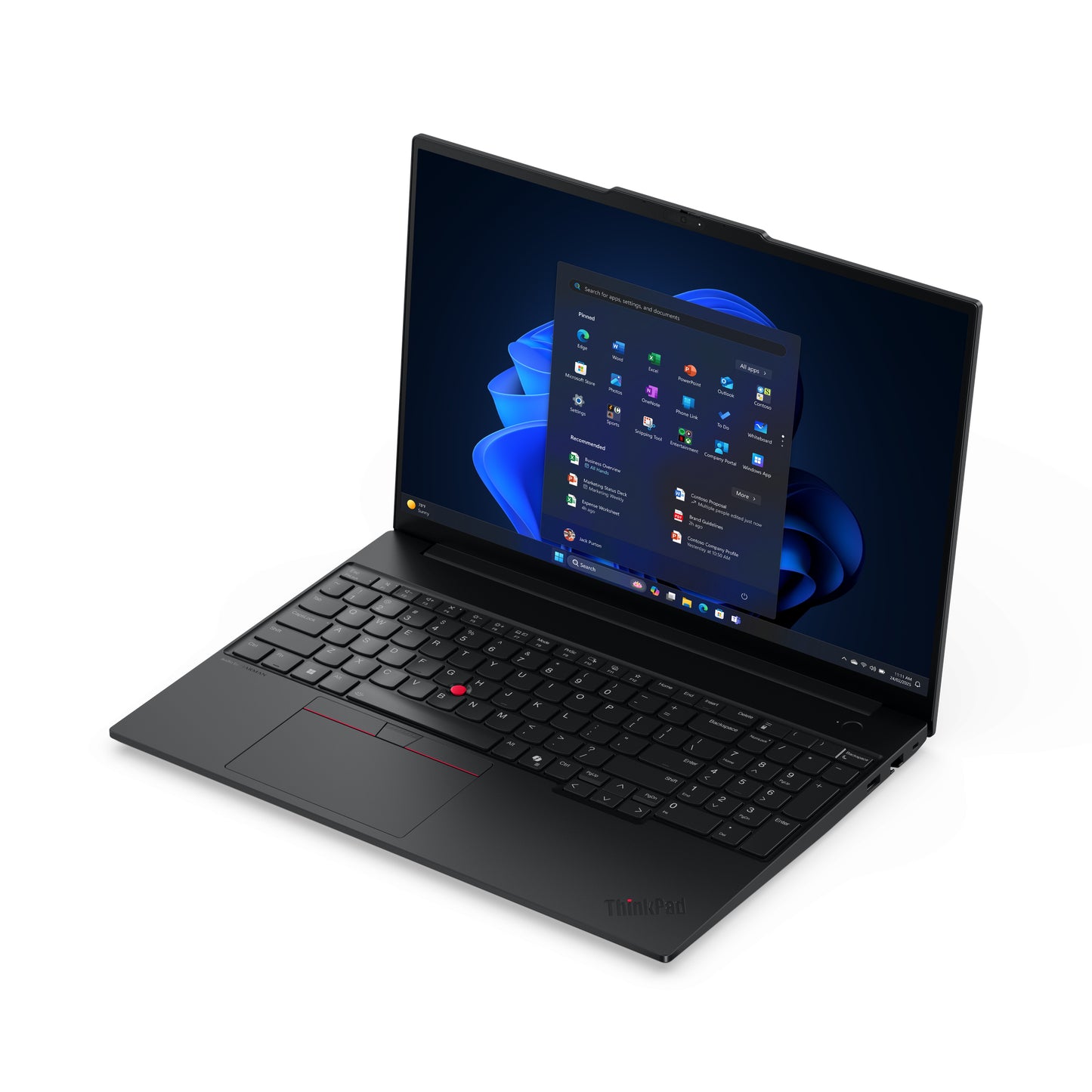 Lenovo ThinkPad E16 Gen 3 (Intel) Intel Core Ultra 7 255H Computadora portátil 40.6 cm (16") WUXGA 32 GB DDR5-SDRAM 512 GB SSD Wi-Fi 6E (802.11ax) Windows 11 Pro Español Negro