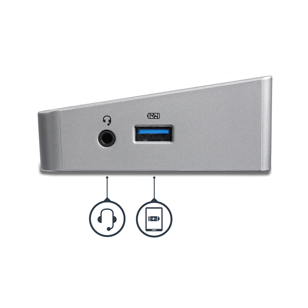 StarTech.com DK30CH2DPPD base para laptop o replicador de puertos Alámbrico USB 3.2 Gen 1 (3.1 Gen 1) Type-C Negro, Plata