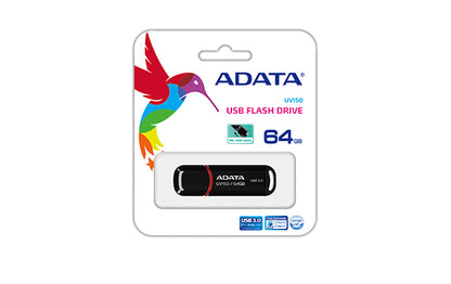 ADATA 64GB DashDrive UV150 unidad flash USB USB tipo A 3.2 Gen 1 (3.1 Gen 1) Negro
