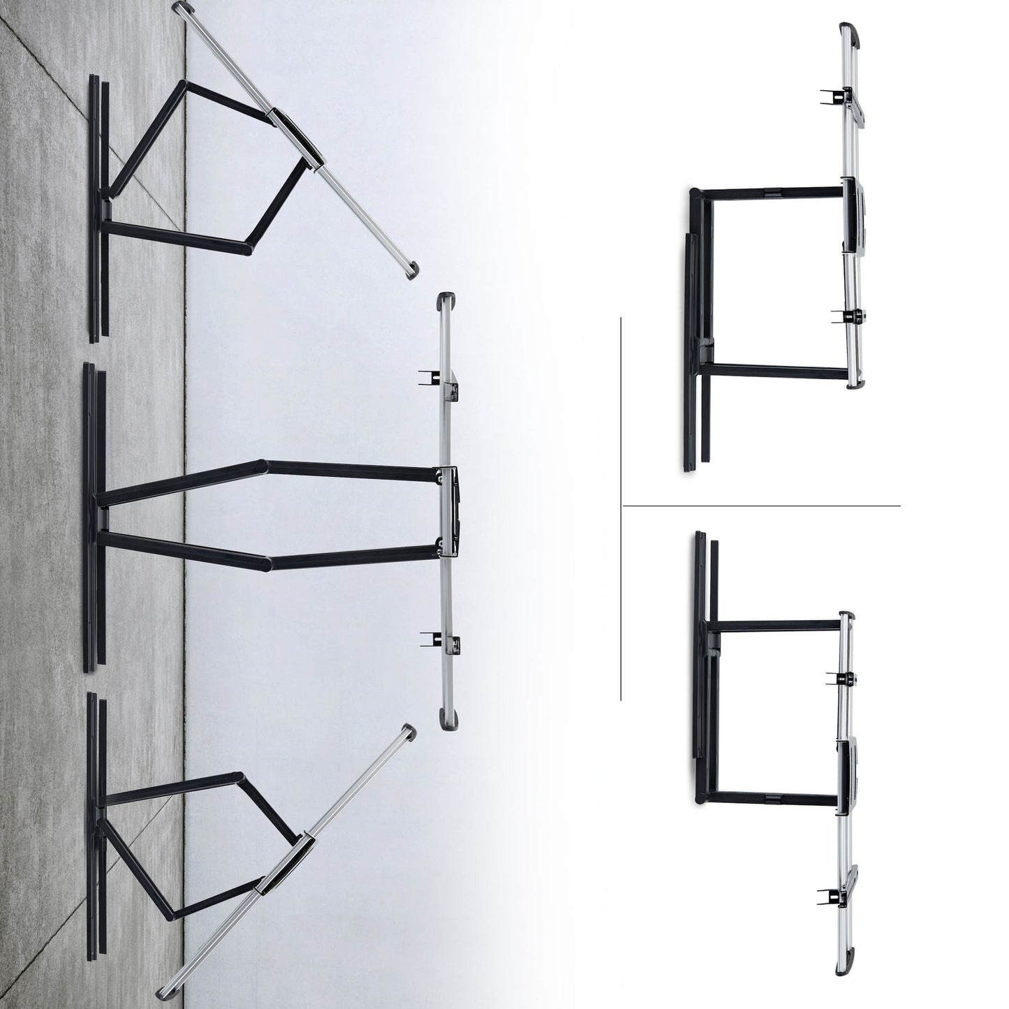 StarTech.com 65SAP2-TV-WALL-MOUNT soporte para TV 165.1 cm (65") Negro, Plata
