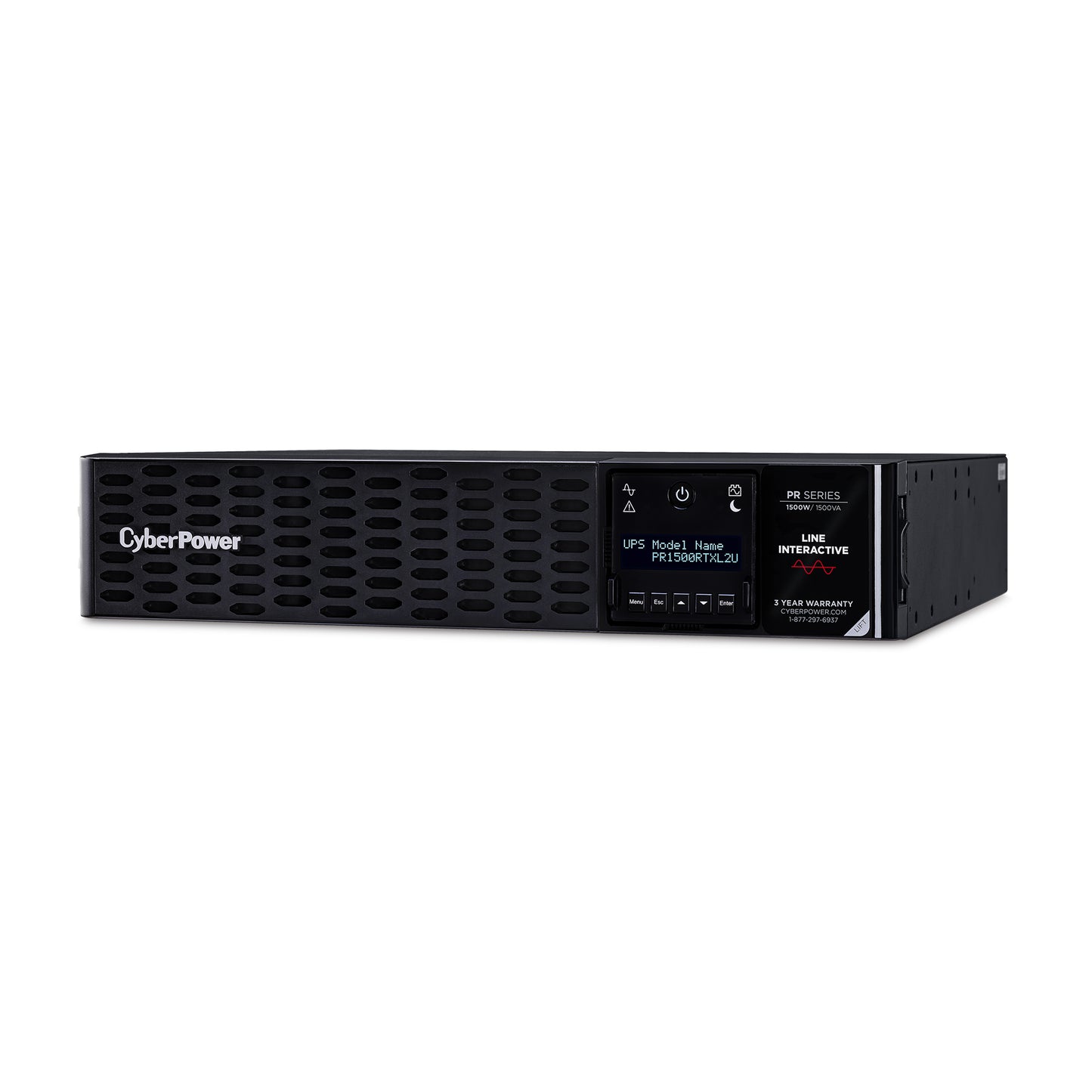 CyberPower PR1500RTXL2U sistema de alimentación ininterrumpida (UPS) Línea interactiva 1.5 kVA 1500 W 8 salidas AC