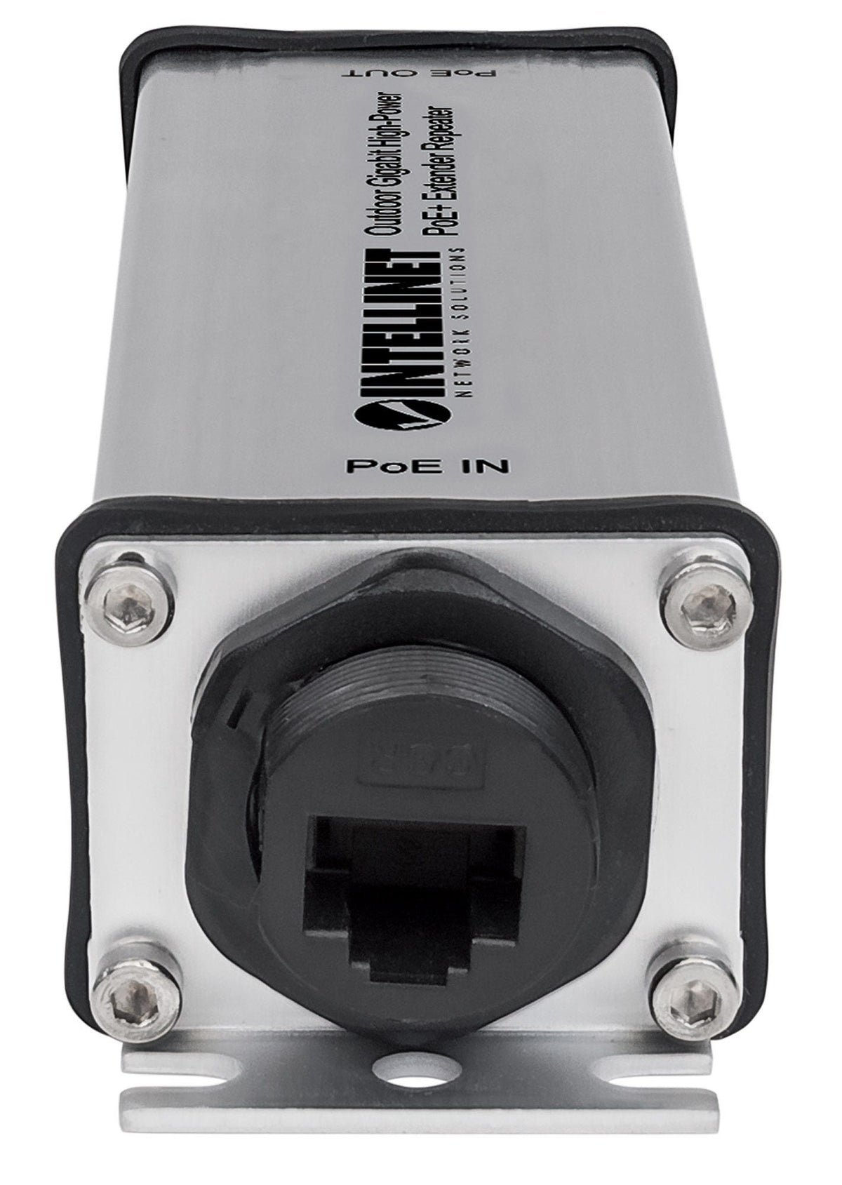 Intellinet 561211 extensor de red Repetidor de red Negro, Gris 10, 100, 1000 Mbit/s