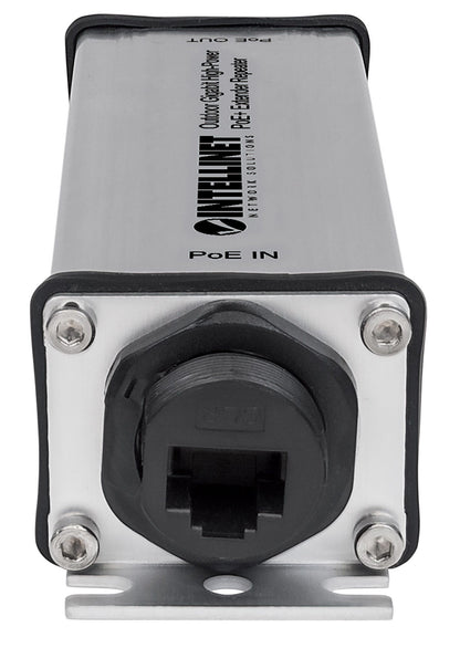 Intellinet 561211 extensor de red Repetidor de red Negro, Gris 10, 100, 1000 Mbit/s