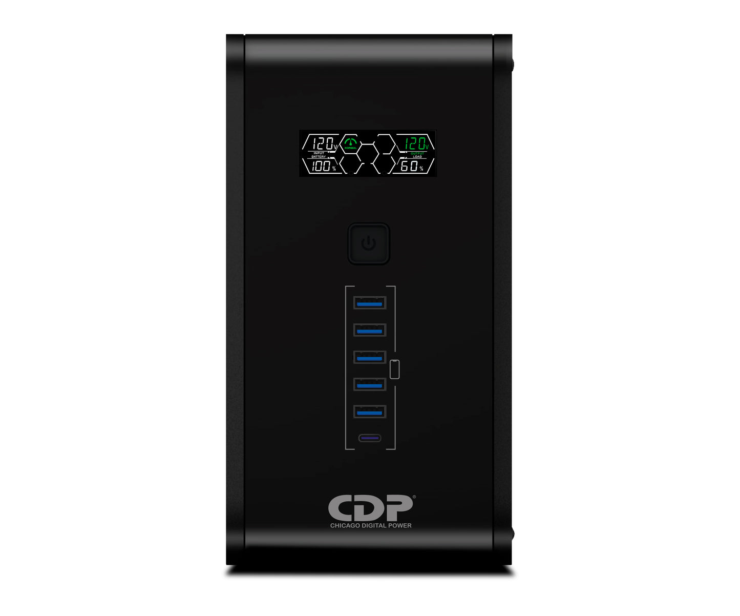 CDP R-SMART1010 sistema de alimentación ininterrumpida (UPS) En espera (Fuera de línea) 1 kVA 500 W 5 salidas AC