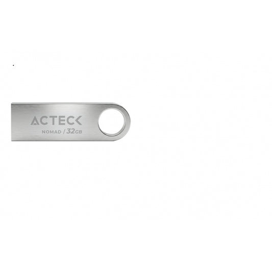 MEMORIA ACTECK NOMAD METAL MUF-32000 / 32GB / USB 2.0 / METALICA PLATEADA / AC-946216