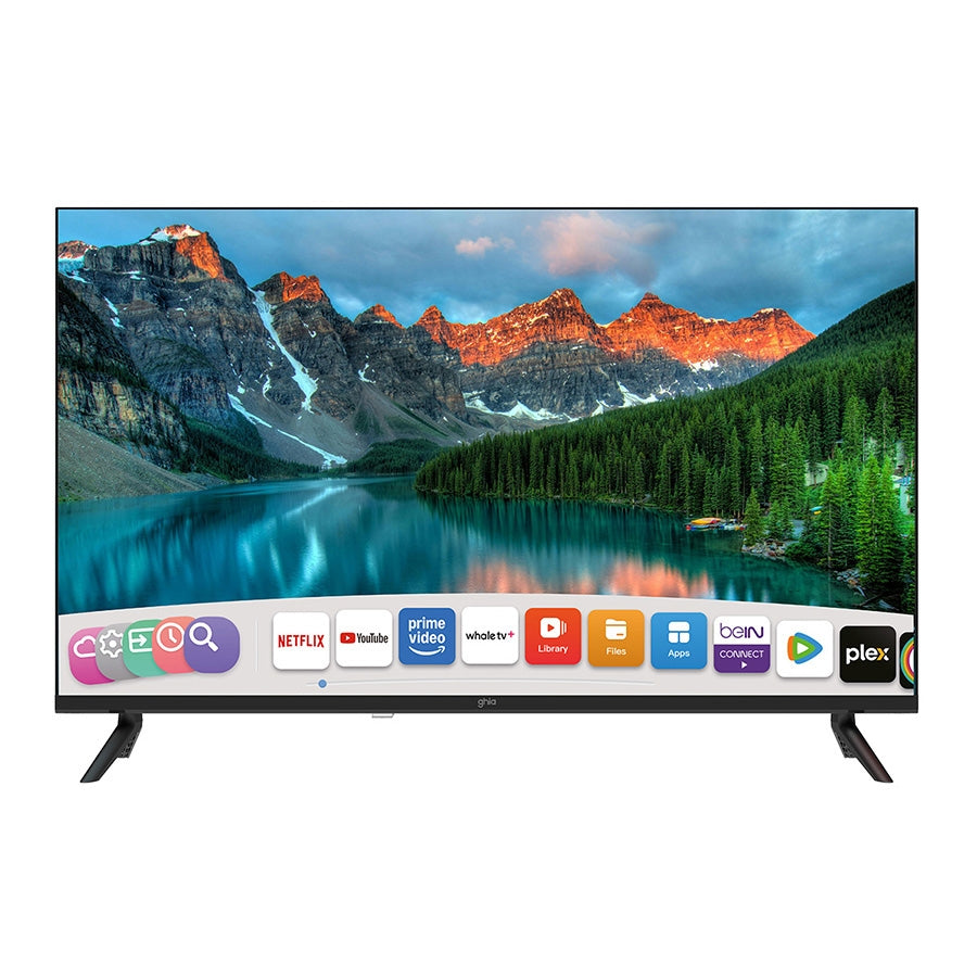 TELEVISION SMART GHIA WHALE TV 32 PULG HD, WIFI, RJ45, 3 HDMI, 2 USB, RCA, AUX 3.5mm, OPTICO, DOLBY AUDIO