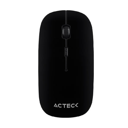 MOUSE ACTECK OPTIMIZE MI240 / INALAMBRICO / RECEPTOR USB 2.4 GHZ / OPTICO / 1200 DPI / ERGONOMICO / SENSOR OPTICO / WIN - LINUX / 2 BOTONES SCROLL / NEGRO / AC-928885