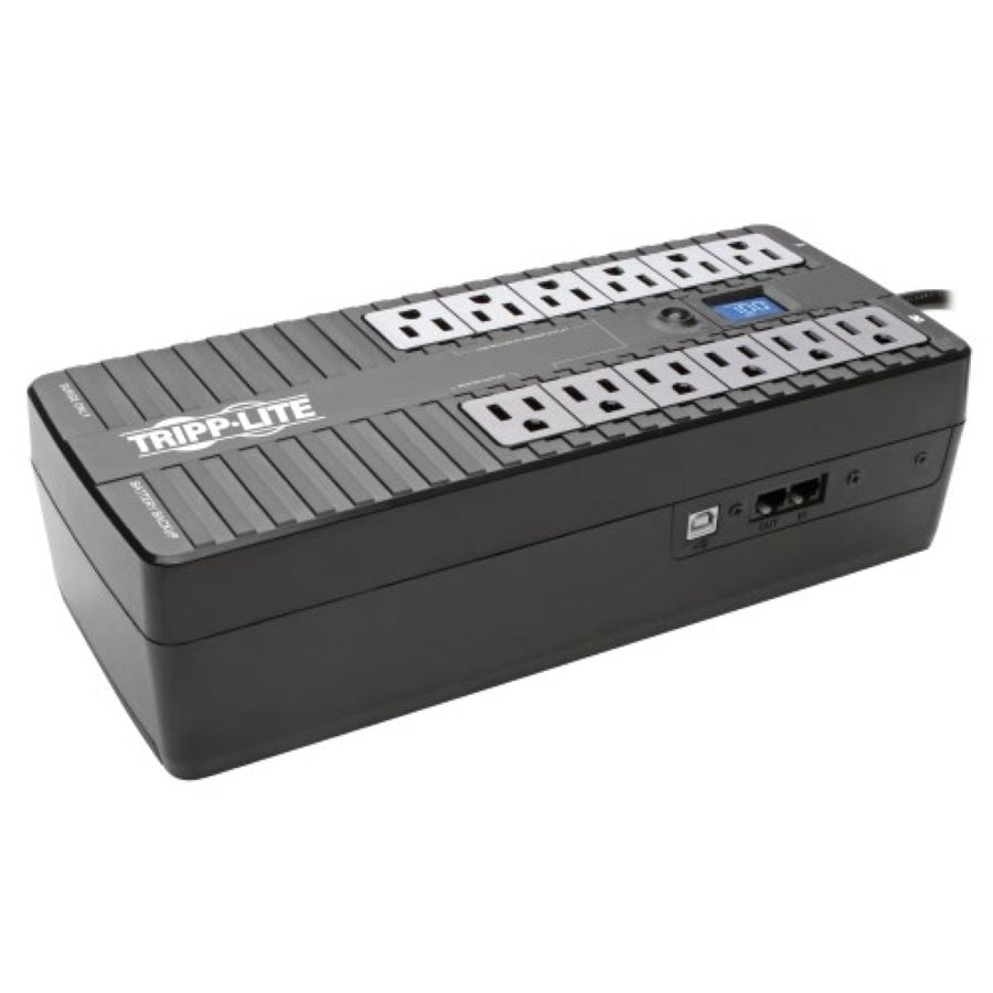Tripp Lite ECO850LCD sistema de alimentación ininterrumpida (UPS) En espera (Fuera de línea) 0.85 kVA 12 salidas AC