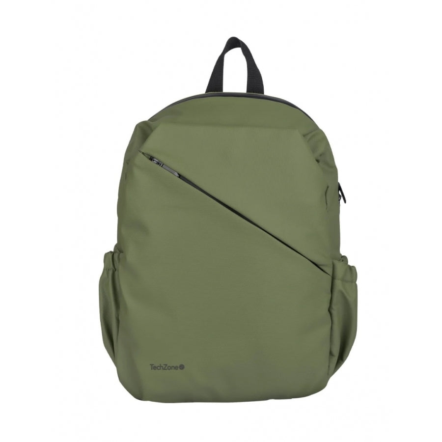 MOCHILA - BACKPACK - TECHZONE- TZLBP29-V - STYLE - 16 PULGADAS - 4 COMPARTIMIENTOS - VERDE