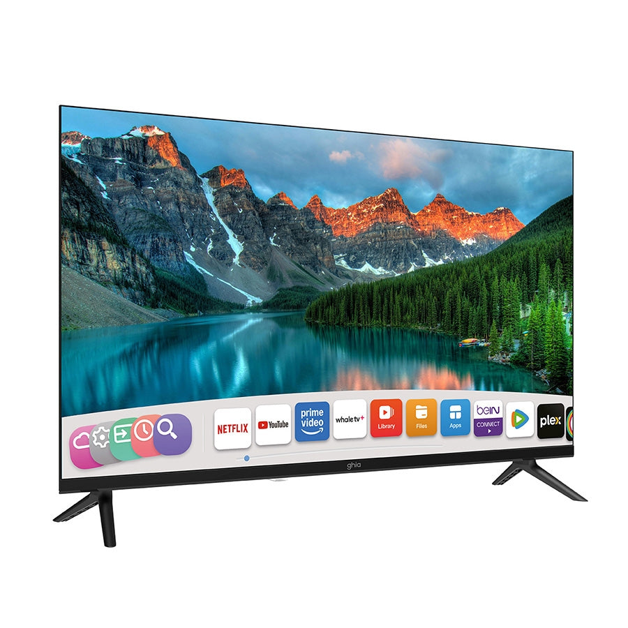 TELEVISION SMART GHIA WHALE TV 32 PULG HD, WIFI, RJ45, 3 HDMI, 2 USB, RCA, AUX 3.5mm, OPTICO, DOLBY AUDIO