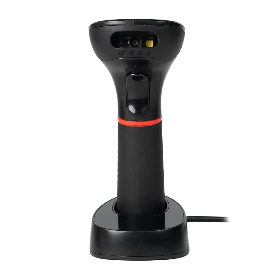 Ghia LECTOR DE CODIGOS DE BARRAS 2D INALAMBRICO // RECEPTOR USB // BLUETOOTH // BASE DE CARGA // COM Lector de código de barras manual CMOS Negro
