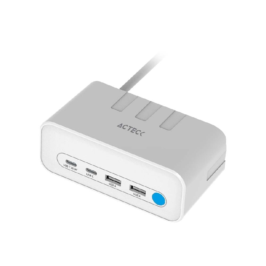 Acteck Energon Mate CE676 Universal Blanco Corriente alterna Carga rápida Interior