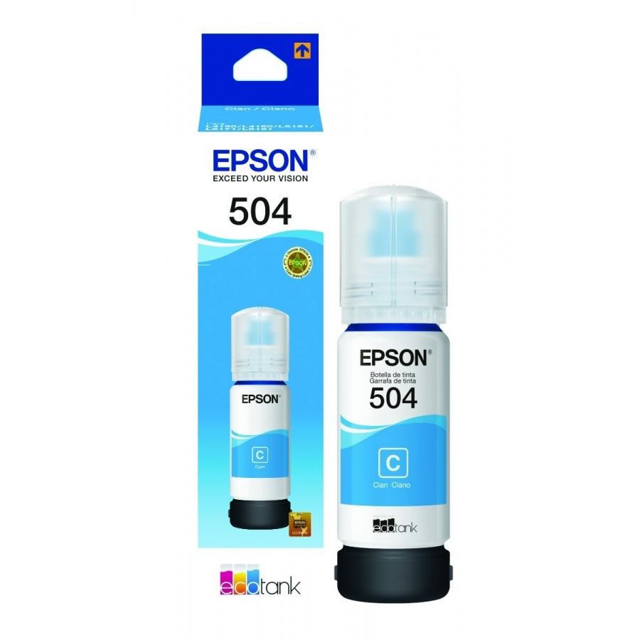 CARTUCHO EPSON MODELO T504 CYAN, PARA L4150, L4160, L6161, L6171, L6191