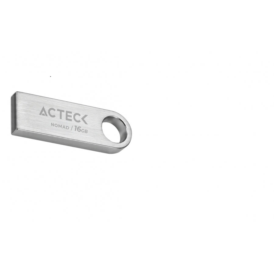 MEMORIA ACTECK NOMAD METAL MUF-16000 / 16GB / USB 2.0 / METALICA PLATEADA / AC-946209