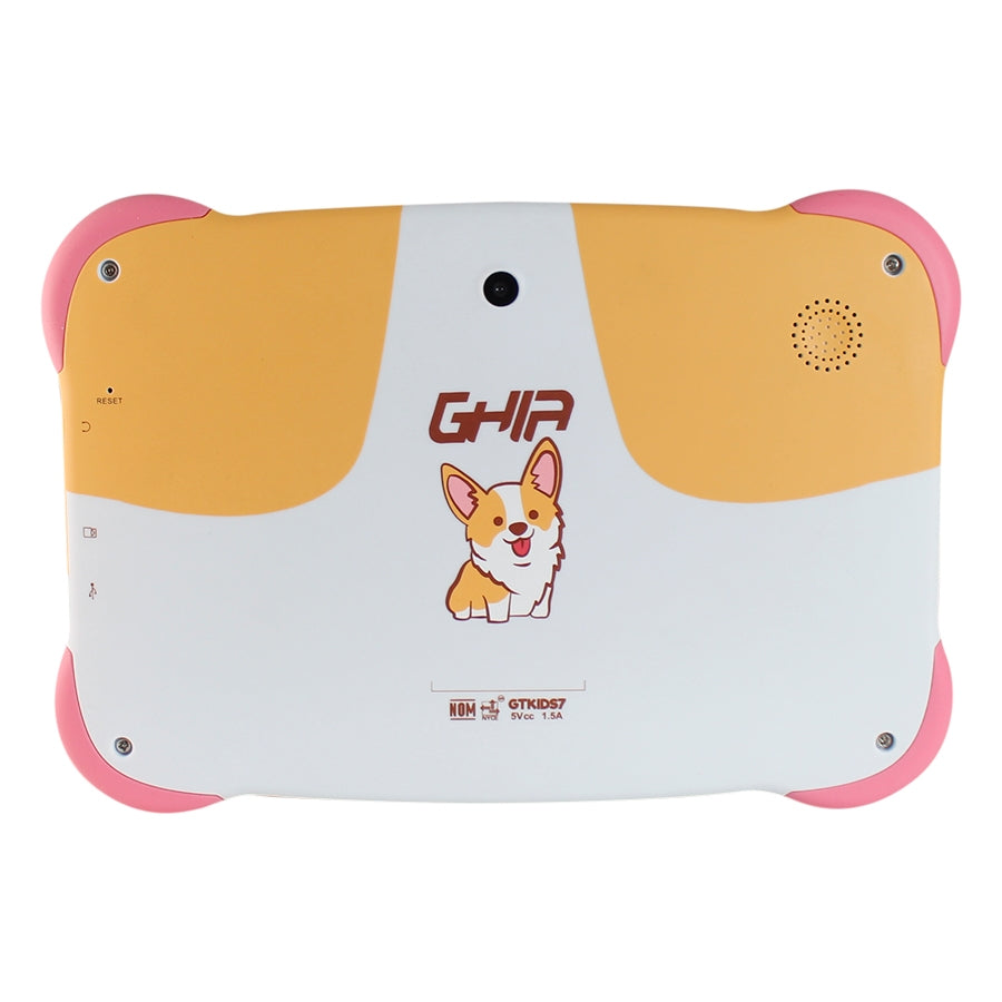 TABLET GHIA 7 KIDS/A50 QUADCORE/1GB RAM/16GB /2CAM/WIFI/BLUETOOTH/2500MAH/ANDROID 9 /PERRITO