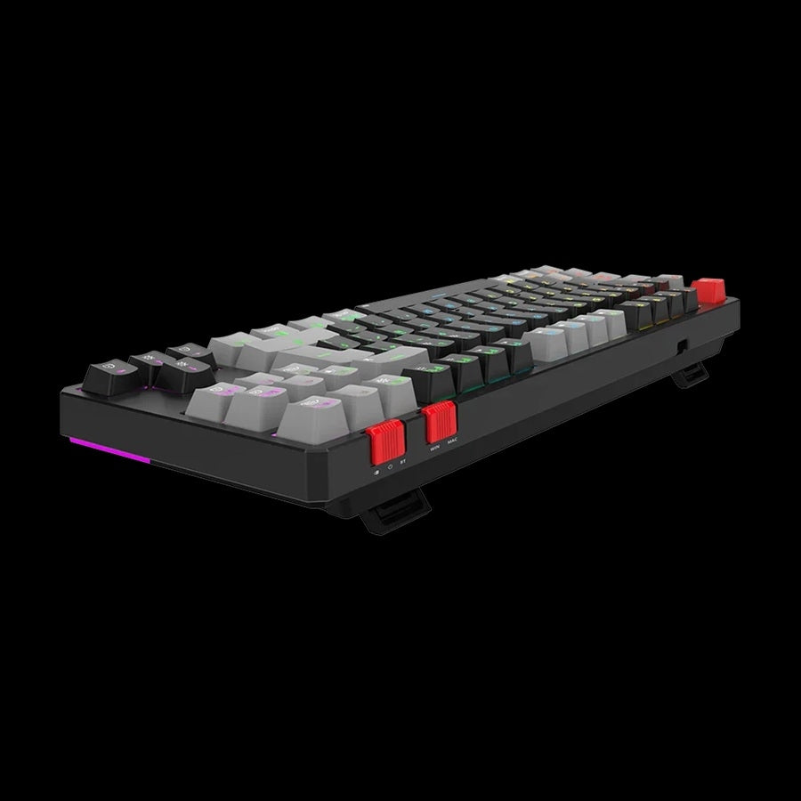 Balam Rush BR-940672 teclado Juego RF inalámbrico + bluetooth QZERTY Español Negro, Gris