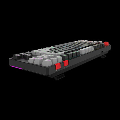 Balam Rush BR-940672 teclado Juego RF inalámbrico + bluetooth QZERTY Español Negro, Gris