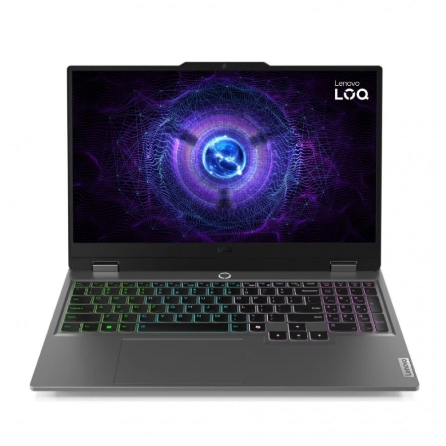 Lenovo LOQ 15IAX9 Intel® Core™ i5 i5-12450HX Computadora portátil 39.6 cm (15.6") Full HD 16 GB DDR5-SDRAM 1 TB SSD NVIDIA GeForce RTX 4050 Wi-Fi 6 (802.11ax) Windows 11 Home Español Gris