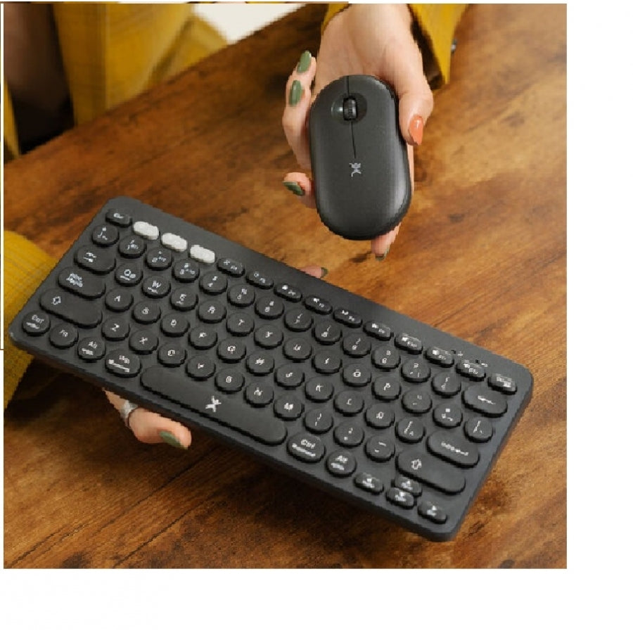 Perfect Choice PC-201397 teclado Ratón incluido Universal RF inalámbrico + bluetooth Negro