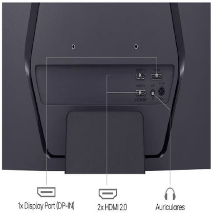 LG 27GS60QC monitor de computadora 68.6 cm (27") 2560 x 1440 Pixeles Full HD LCD Negro