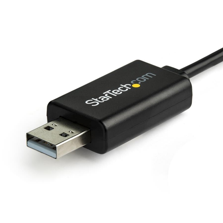 StarTech.com ICUSBROLLOVR cambiadores de género de cables RJ-45 USB 2.0 Type-A Negro