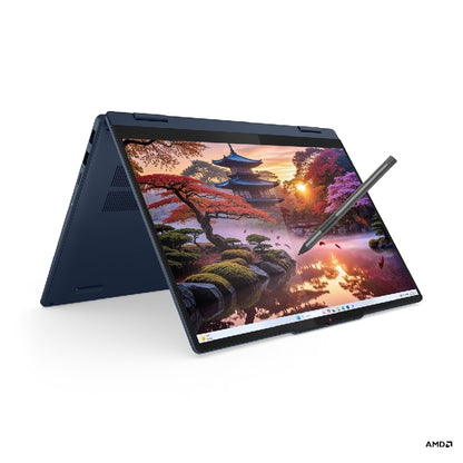 Lenovo IdeaPad 5 2-in-1 14AKP10 Copilot+ PC AMD Ryzen AI 7 350 Híbrido (2-en-1) 35.6 cm (14") Pantalla táctil WUXGA 16 GB 512 GB SSD Wi-Fi 7 (802.11be) Windows 11 Home Español Azul