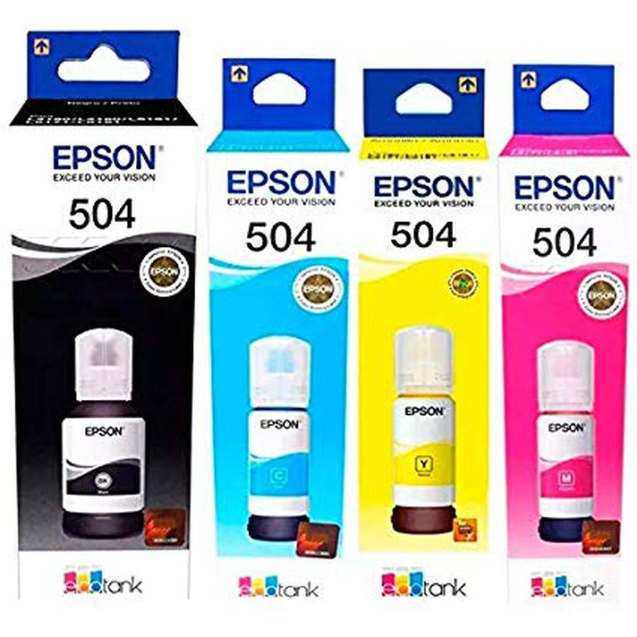 CARTUCHO EPSON MODELO T504 NEGRO, PARA L4150, L4160, L6161, L6171, L6191