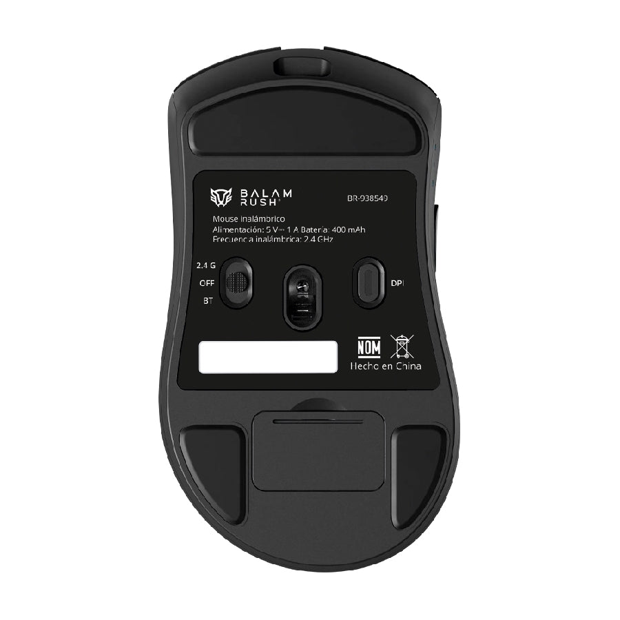 Balam Rush BR-938549 ratón Juego Bluetooth + USB Type-C Óptico 12000 DPI