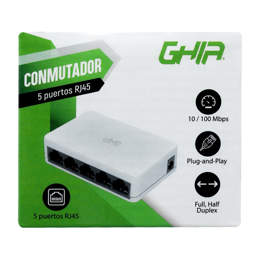 Ghia GNW-S1 dispositivo de redes No administrado Fast Ethernet (10/100)