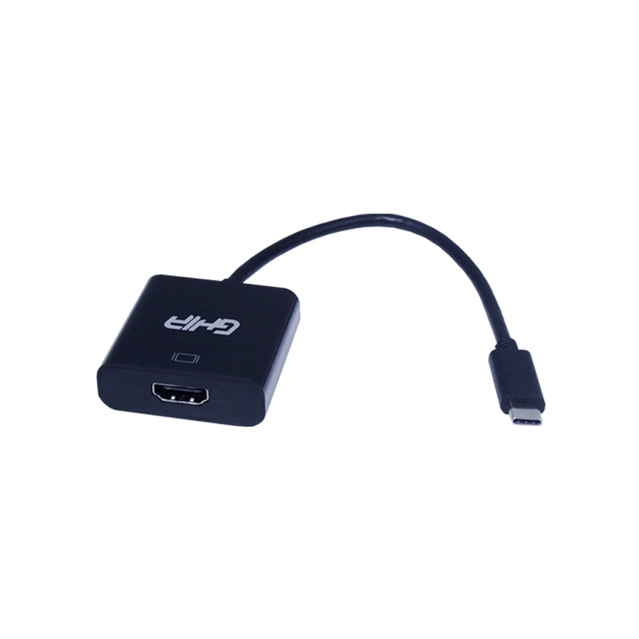 Ghia ADAP-12 adaptador de cable de vídeo USB Tipo C HDMI Tipo A (Estándar) Negro