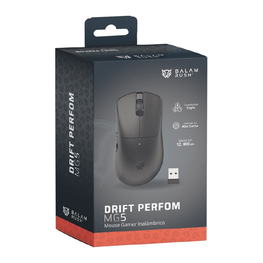Balam Rush BR-938549 ratón Juego Bluetooth + USB Type-C Óptico 12000 DPI